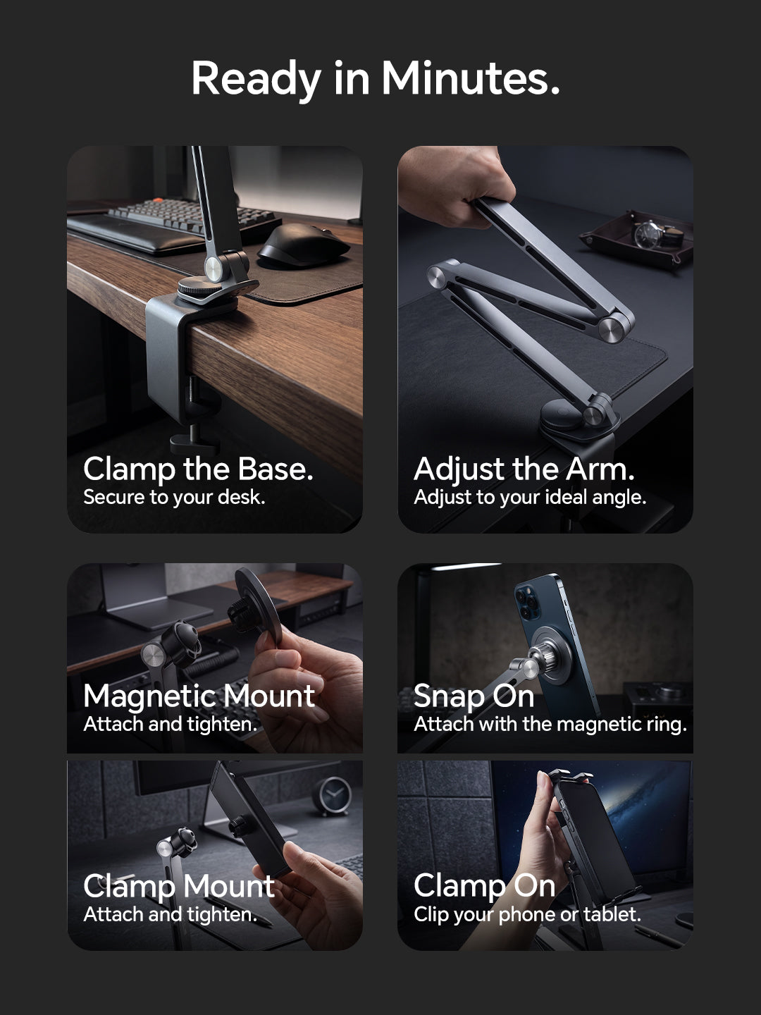 AlloyRoar™ MechRig | Precision Magnetic Dual Stand
