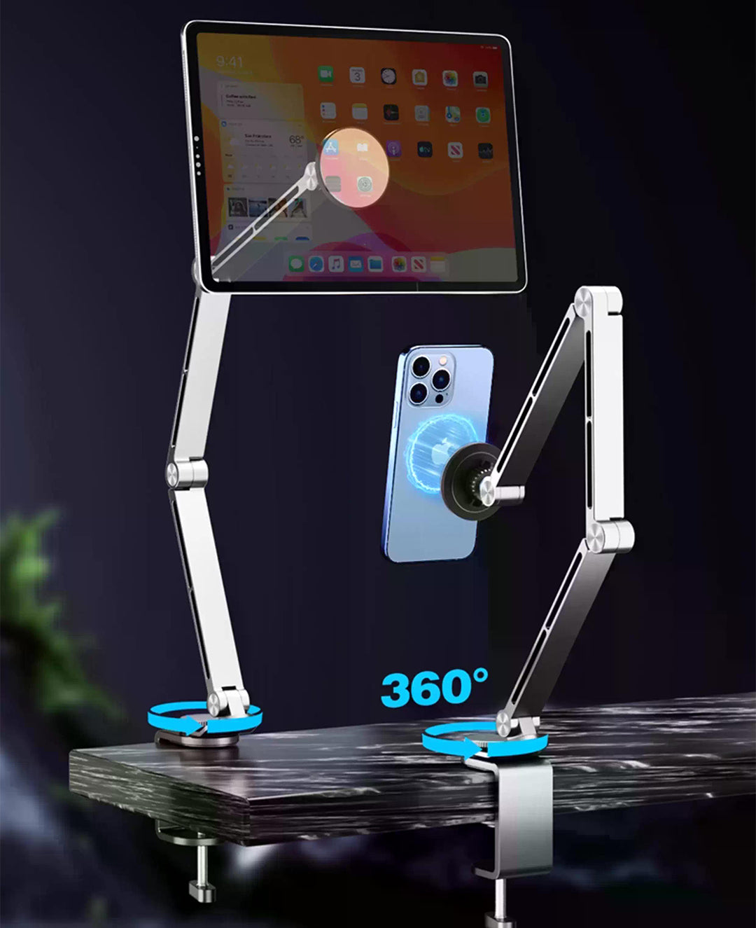 AlloyRoar™ MechRig | Precision Magnetic Dual Stand